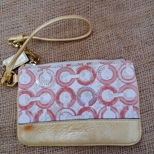 Coach small wristlet wallet